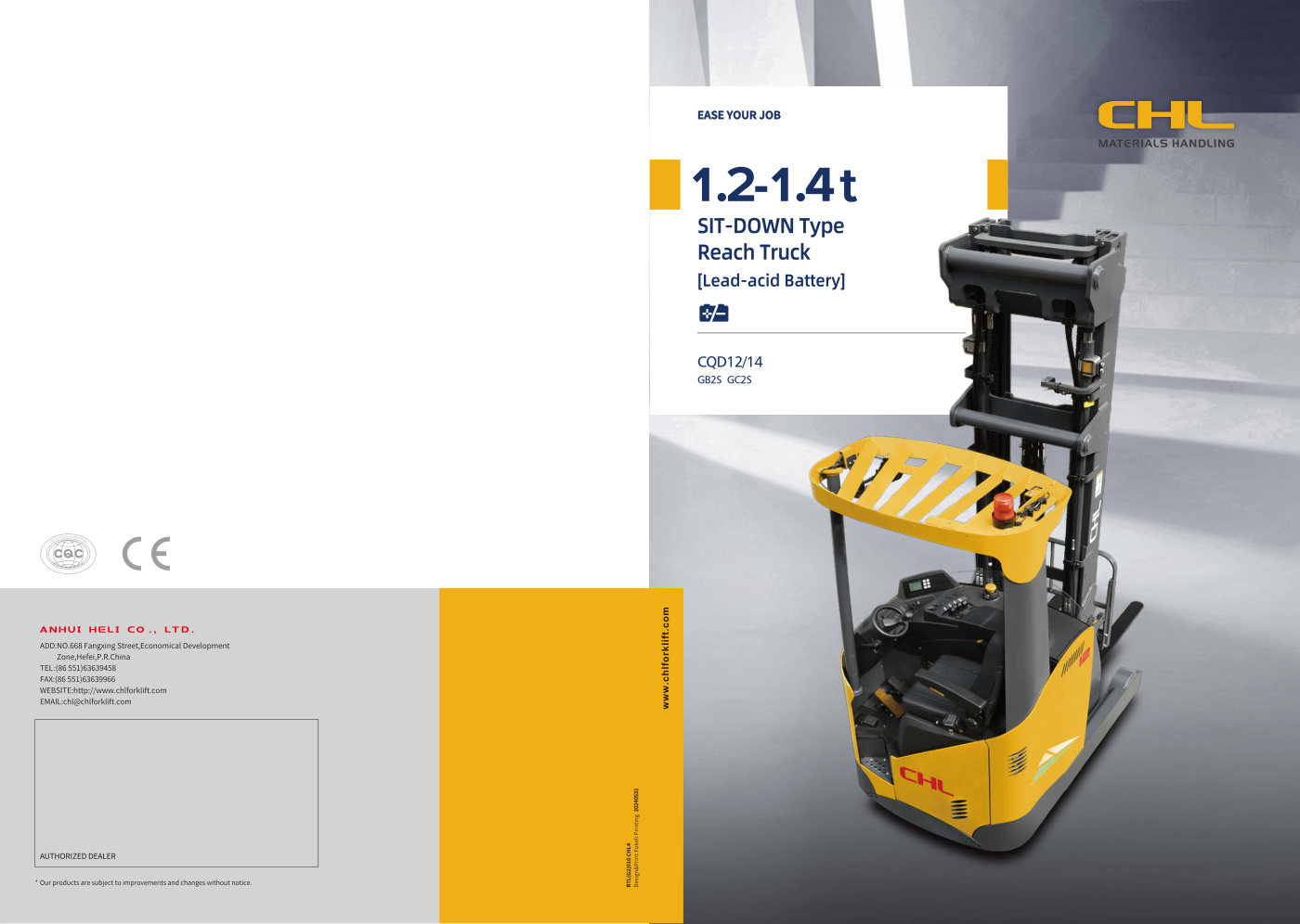 G2 1.2-1.4t Reach Truck